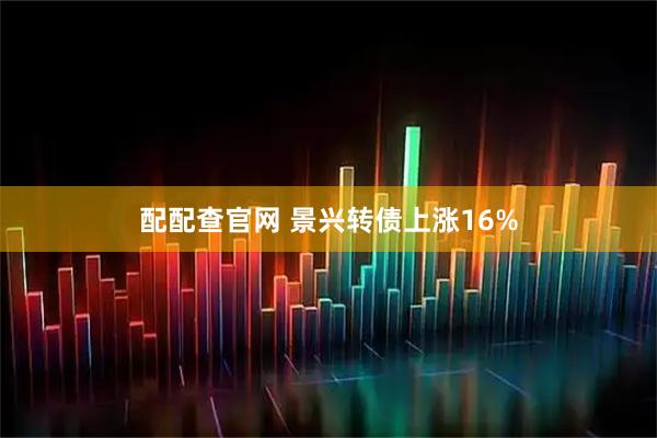 配配查官网 景兴转债上涨16%